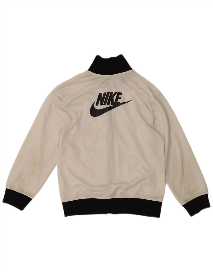 Nike træningsdragt til drenge topjakke 10-11 år Medium White Colourblock Sports