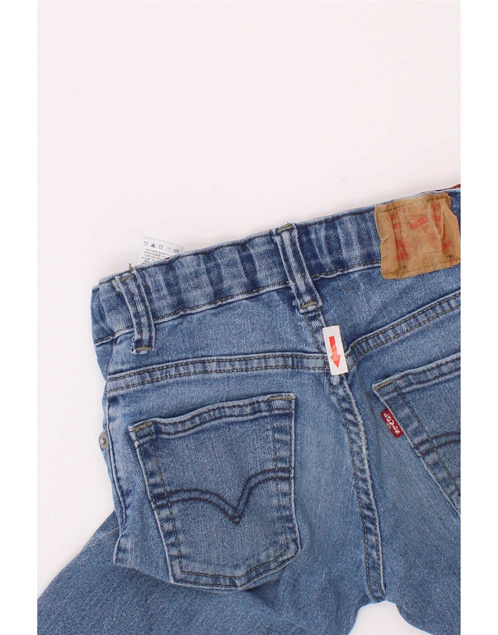 Levi's Boys Distressed Straight Jeans 6-7 år W22 L21 Blue Cotton