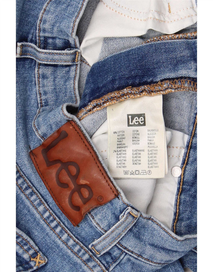 Lee Herre Rider Straight Jeans W31 L34 Blå Bomuld