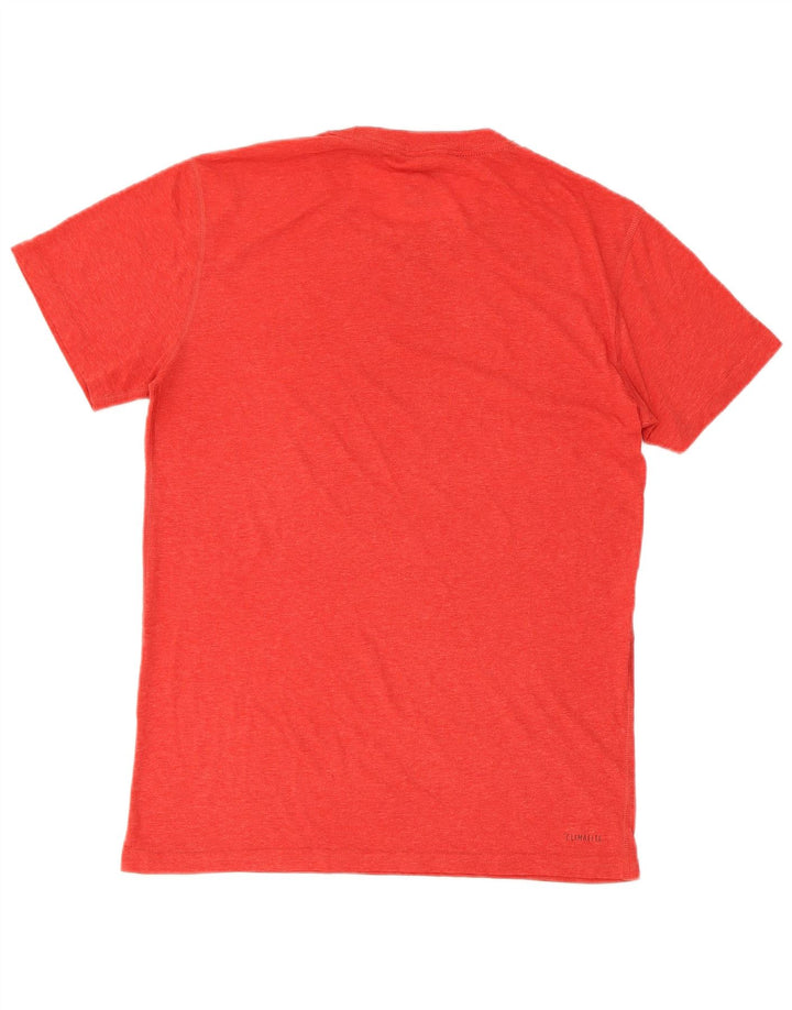 Adidas Kortærmet Regular T-Shirt Top Lille Rød Polyester til mænd