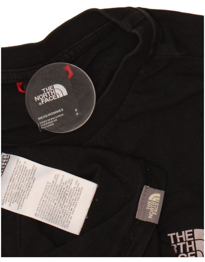 THE NORTH FACE Herre T-Shirt Top Lille Sort Bomuld