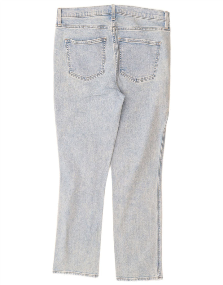 GAP Dame Distressed Mid Rise Slim Jeans W30 L27 Blå Bomuld