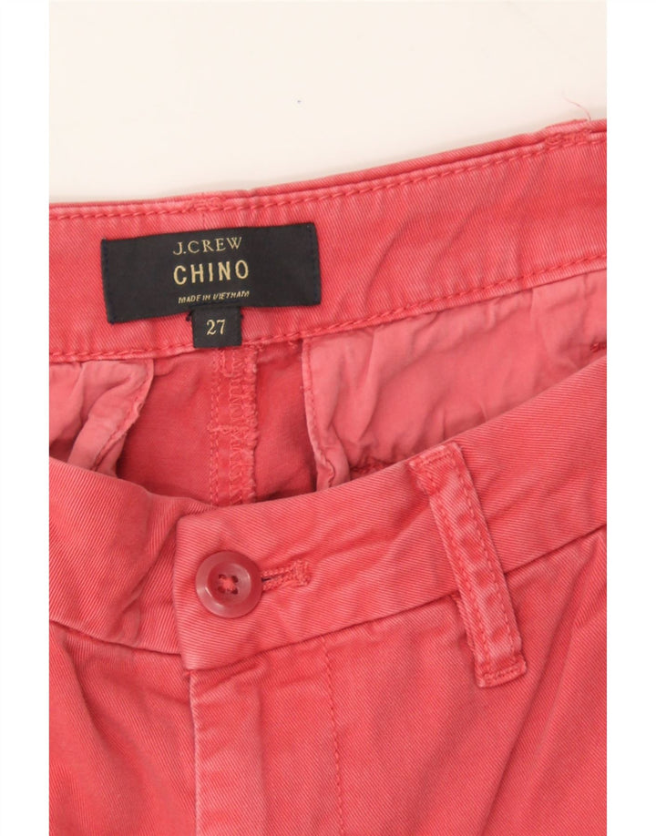 J. CREW Mens Slim Chino Trousers W27 L26 Red Cotton Vintage J. Crew and Second-Hand J. Crew from Messina Hembry 