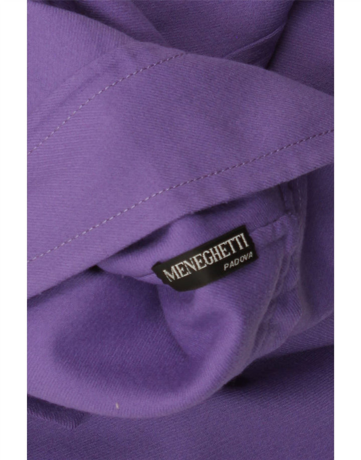 VINTAGE Dame 4-knaps blazerjakke UK 16 Large Purple