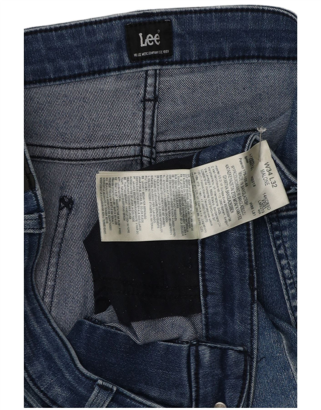 Lee Dame Malone Skinny Jeans W34 L32 Blå Bomuld