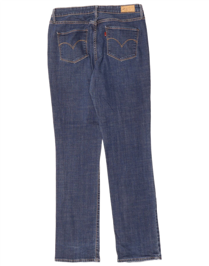 LEVI'S Dame Demi Curve Mid Rise Straight Jeans US 14 XL W32 L32 Blå