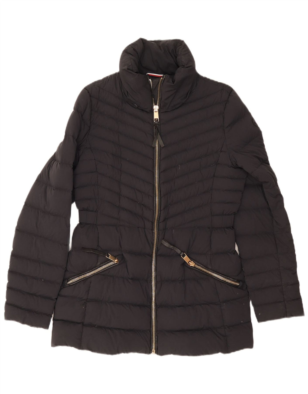 Tommy Hilfiger Dame Polstret Jakke UK 12 Medium Navy Blue Polyamide