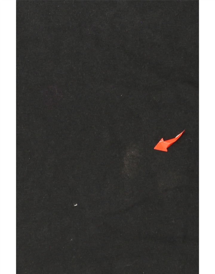 All Saints Herre Relaxed Fit Grafisk T-Shirt Top Lille Sort Bomuld