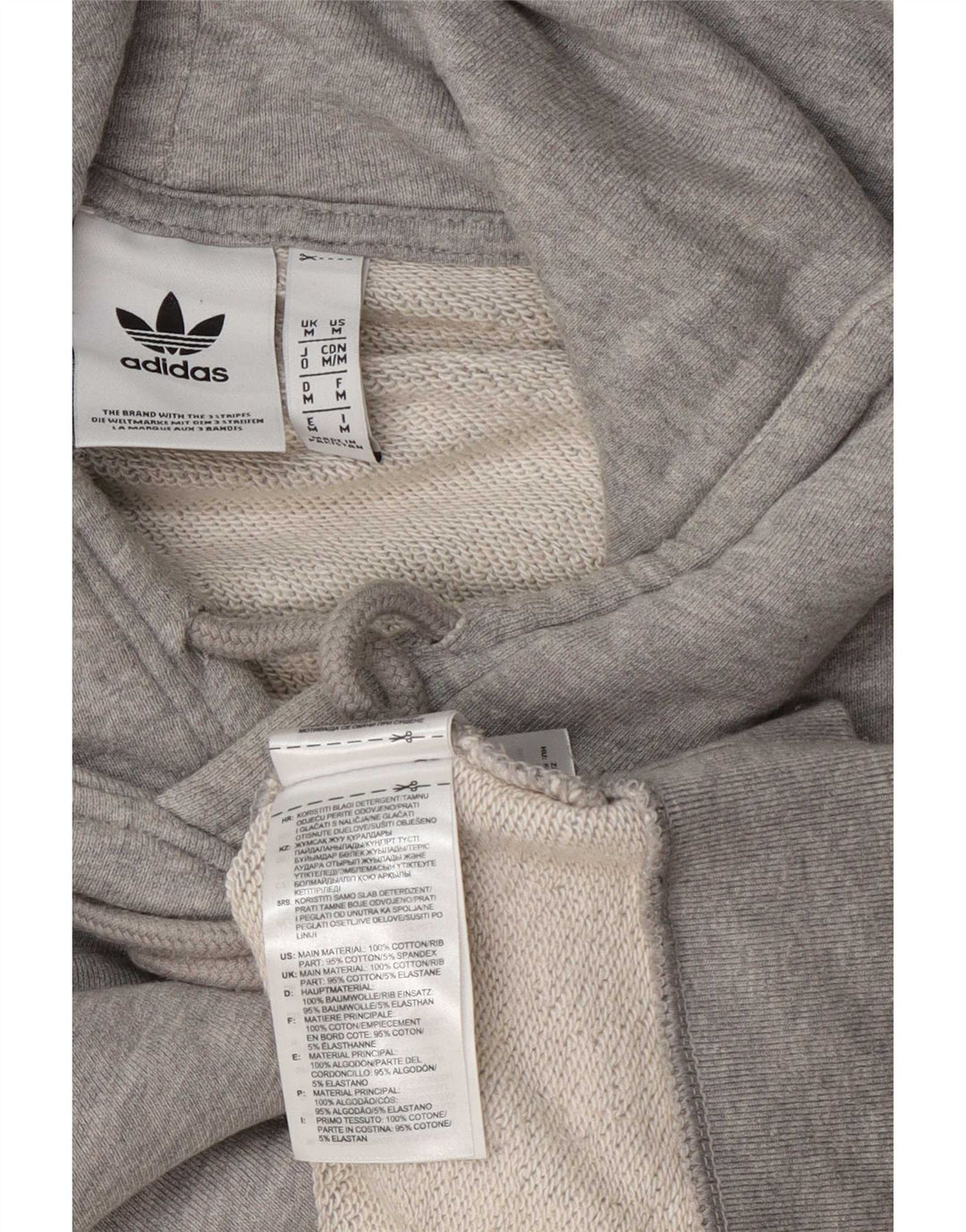 Adidas Herre hættetrøje Jumper Medium Grey Bomuld