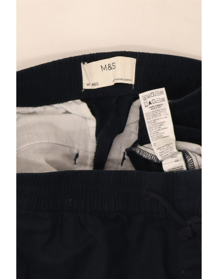 Marks & Spencer Lige Chinobukser til kvinder Medium W30 L30 Marineblå