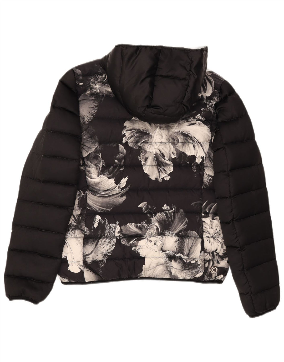 Colmar Grafisk, polstret hættejakke til kvinder IT 44 Medium Black Floral