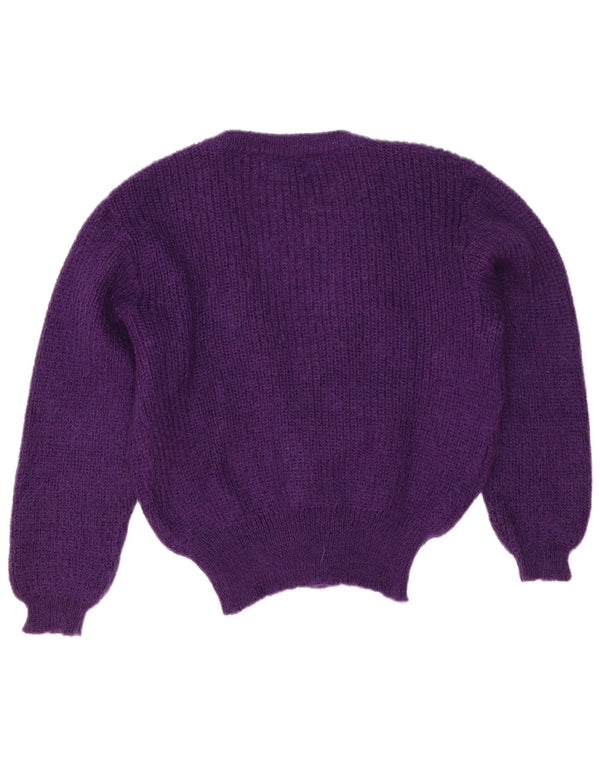 Edinburgh Herre cardigan sweater EU 42/44 Large Purple Mohair
