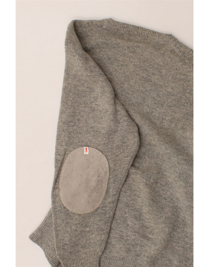 KAPPA Womens Crew Neck Jumper Sweater UK 16 Large Grey Wool Vintage Kappa and Second-Hand Kappa from Messina Hembry 