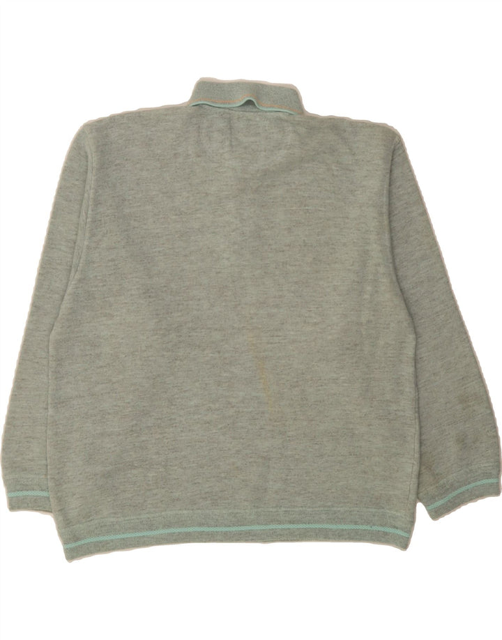 NORTH POLE Mens Polo Neck Jumper Sweater Medium Grey Vintage North Pole and Second-Hand North Pole from Messina Hembry 