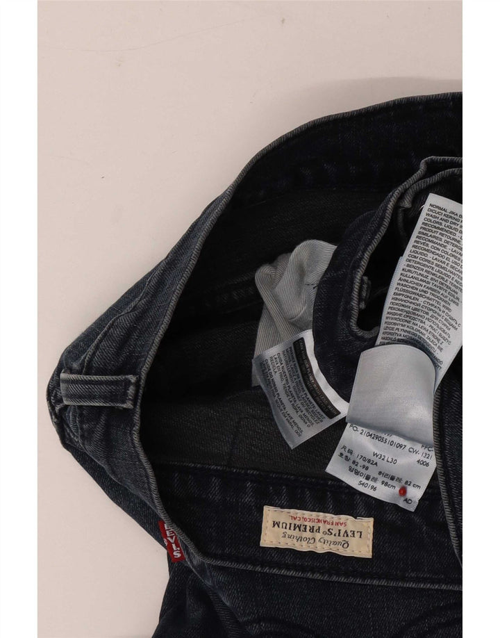 Levi's Slim Jeans til mænd W32 L30 blå bomuld
