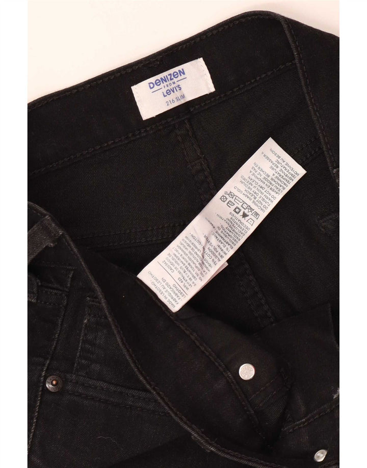 Levi's Herre Denizen Slim Jeans W33 L32 Sort Bomuld