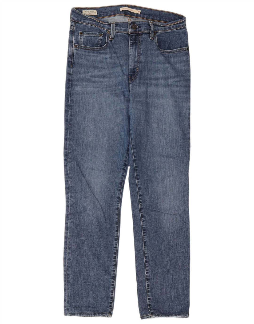 Levi's Womens 724 Højtaljede lige jeans W29 L28 Blå