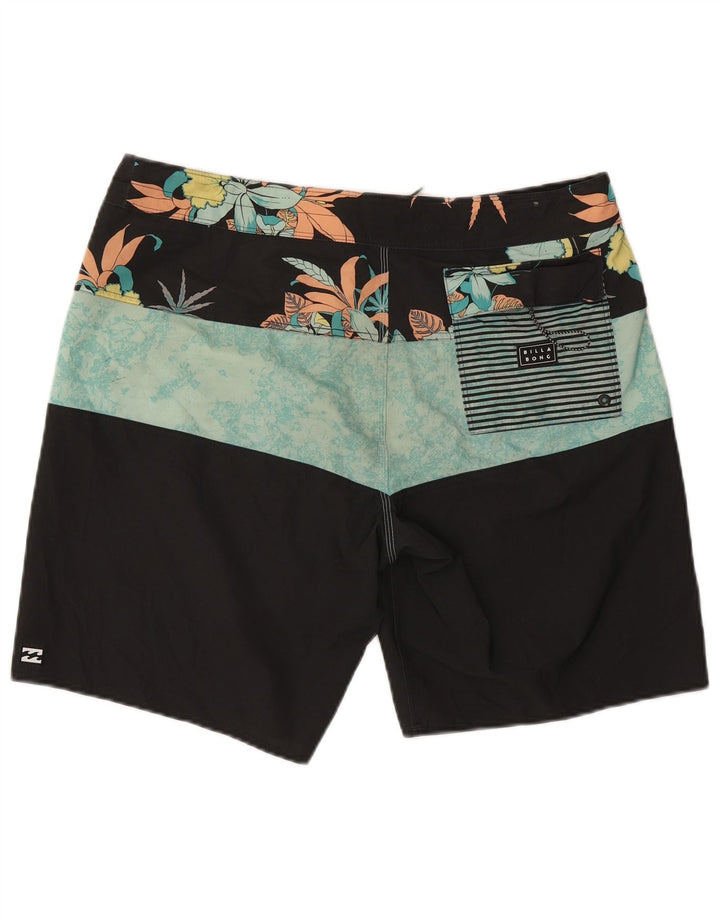 Billabong Badeshorts til mænd, store flerfarvede blomsterpolyester
