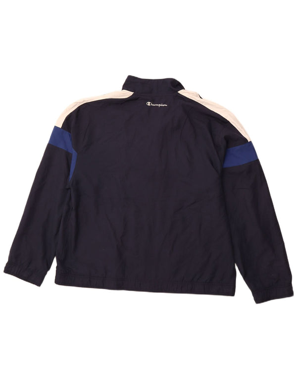 CHAMPION Træningsdragt til mænd Topjakke XL Marineblå Colourblock Polyester