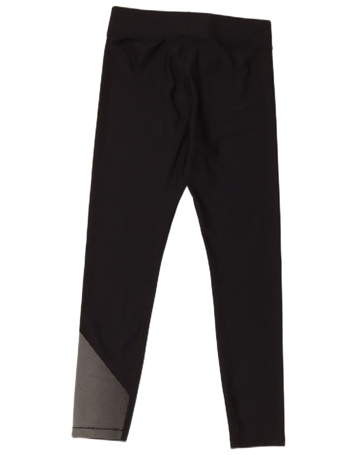 Under Armour Grafiske Leggings til kvinder UK 14 Stor sort farveblok