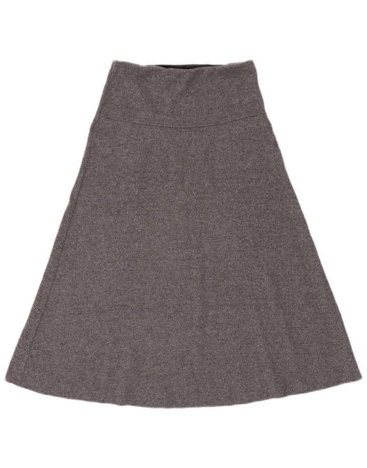Zara A-line nederdel med høj talje til kvinder, lille W26 grå polyester