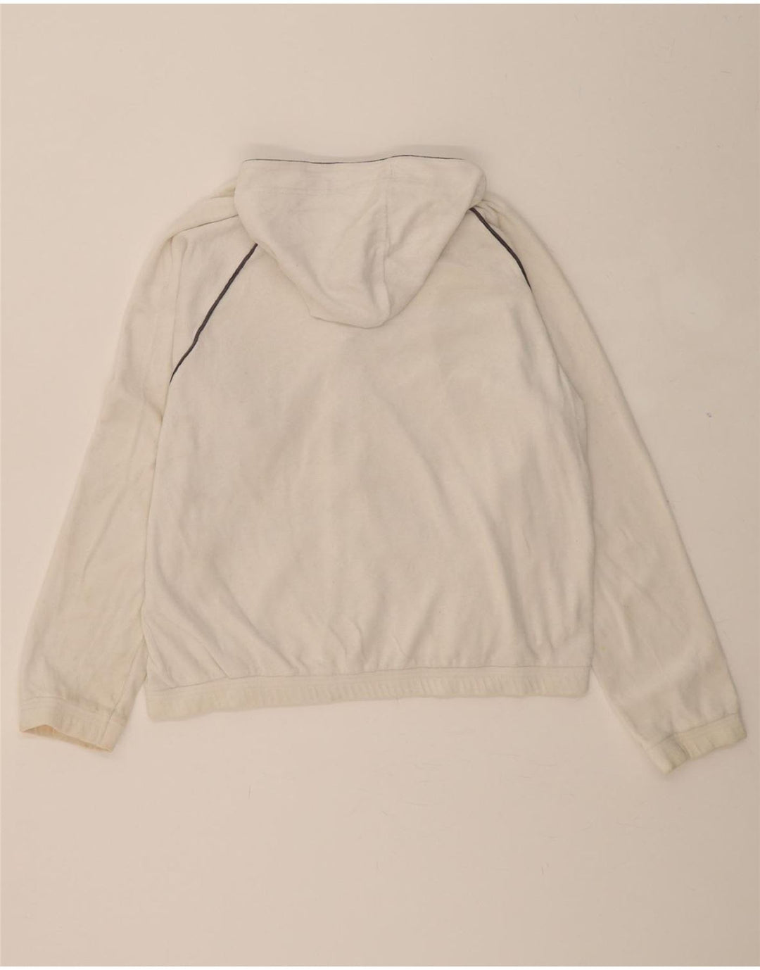 PUMA Womens Zip Hoodie Sweater UK 16 Large White Vintage Puma and Second-Hand Puma from Messina Hembry 