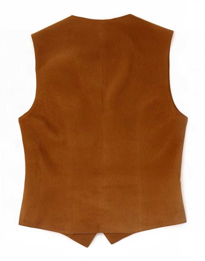 Danier Dame ruskindsvest UK 12/14 Medium Beige Læder