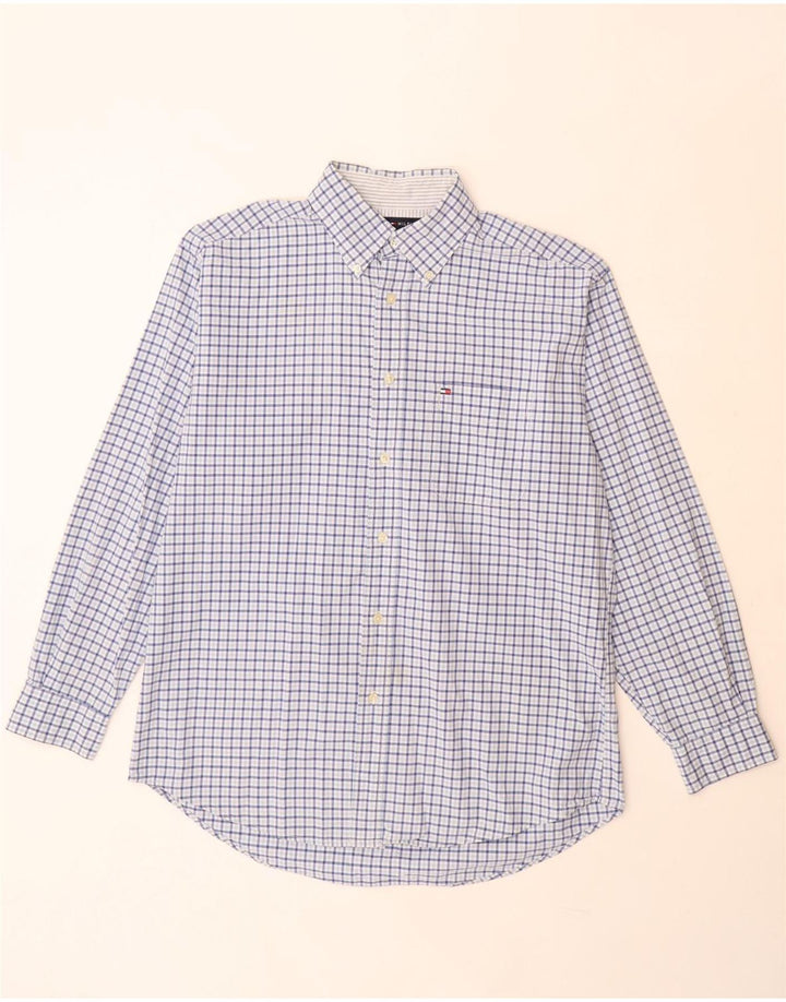 Tommy Hilfiger Herreskjorte Medium Blue Gingham Cotton