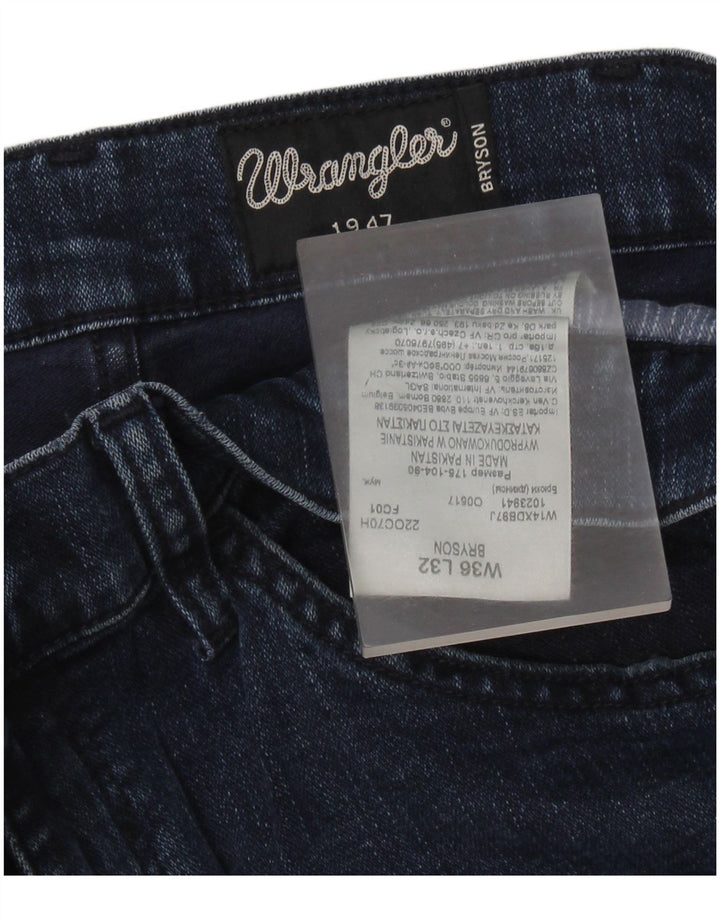 Wrangler Herre Bryson Skinny Jeans W36 L30 Blå Bomuld