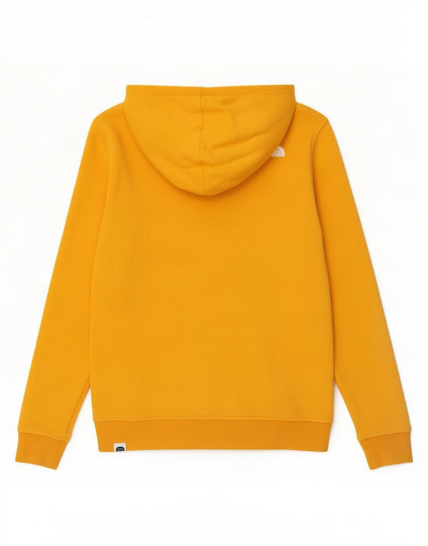 The North Face Girls Graphic Hoodie Jumper 14-15 Years XL Yellow Cotton