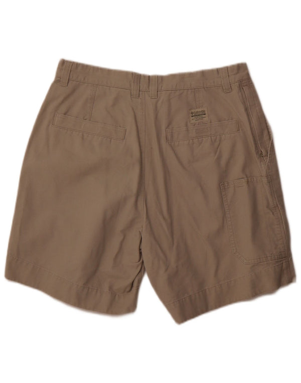 Columbia Herre Cargo Shorts W34 Stor Beige Bomuld