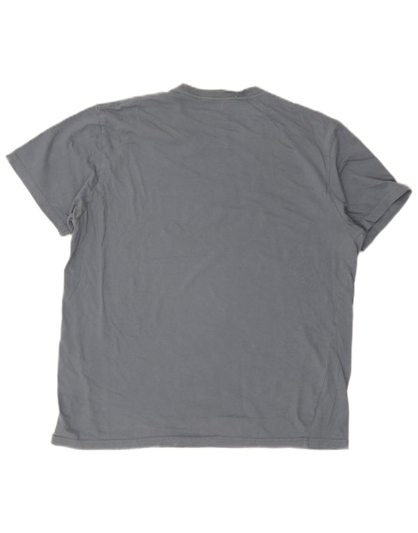 Volcom Herre Modern Fit Grafisk T-Shirt Top Stor Blå Bomuld