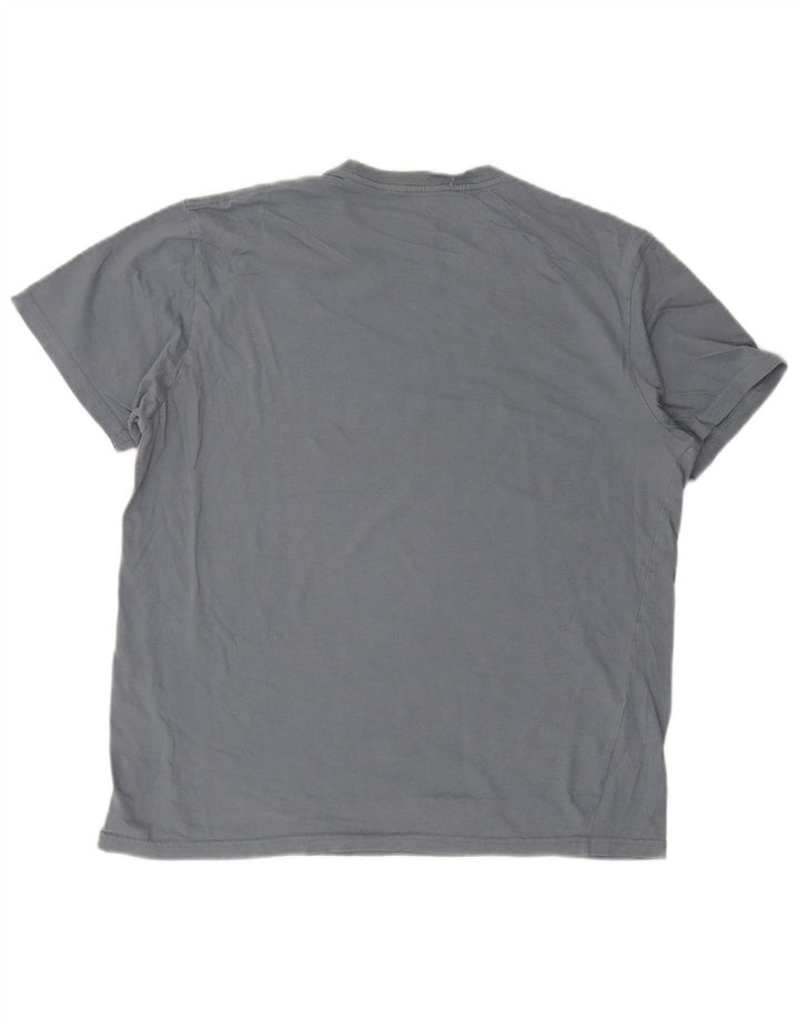 Volcom Herre Modern Fit Grafisk T-Shirt Top Stor Blå Bomuld