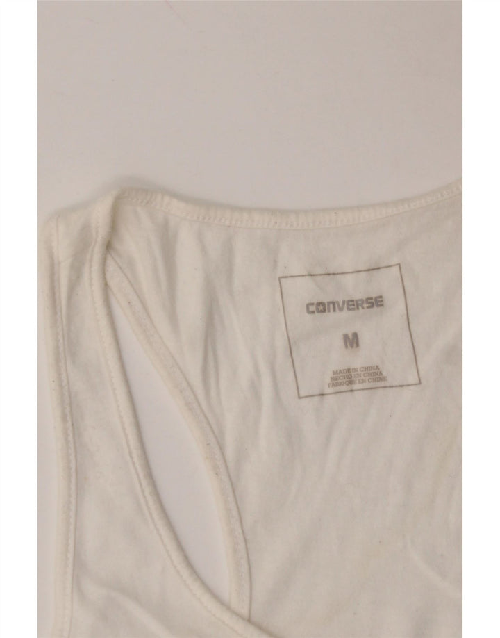 CONVERSE Dame Chuck Taylor Grafisk Vest Top UK 12 Medium White