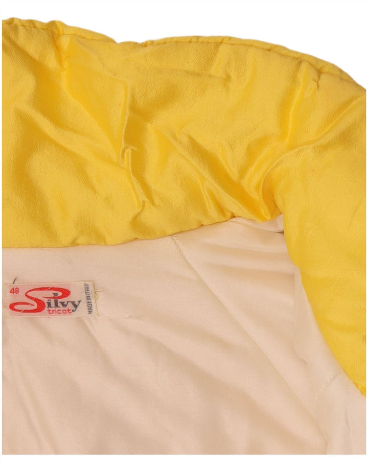 Silvy Dame Grafisk Oversized Skijakke IT 48 XL Gul Polyester