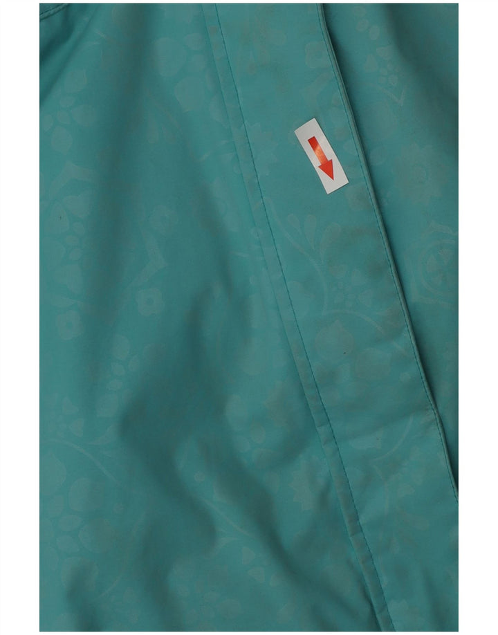 Animal Dame Hooded Windbreaker Jacket UK 12 Medium Turkis Nylon
