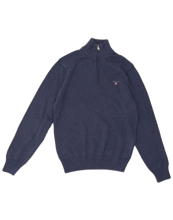 Gant herre lynlås-hals sweater lille marineblå bomuld