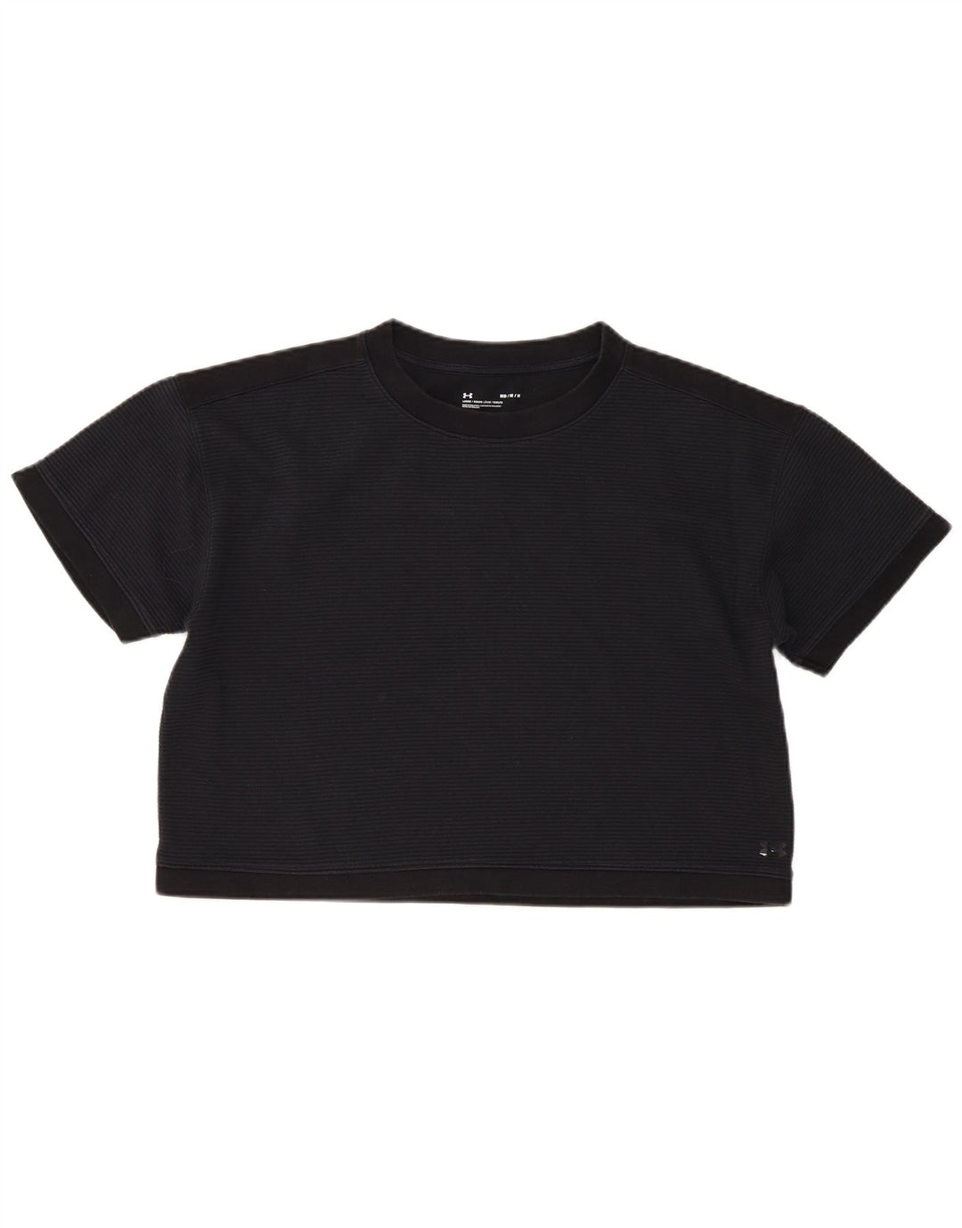Under Armour Dame Oversized grafisk T-shirt Top UK 14 Medium Sort