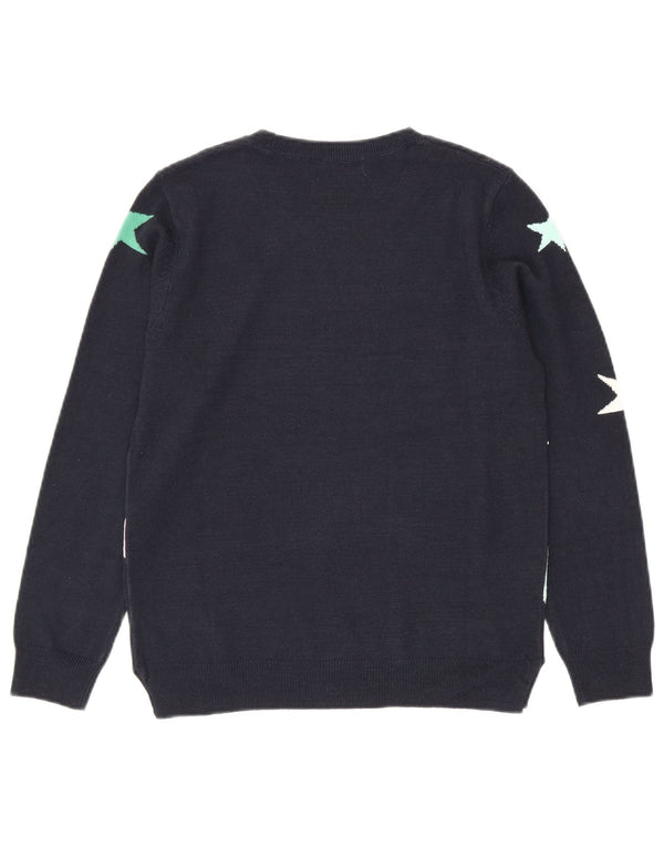 Marks & Spencer Dame sweater med rund hals DK 10 Small Navy Blue