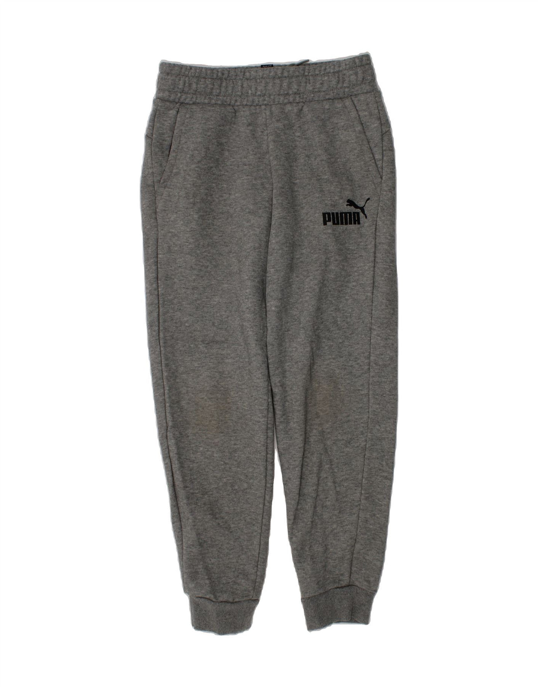 PUMA Boys Tracksuit Trousers Joggers 9-10 Years  Grey Cotton Vintage Puma and Second-Hand Puma from Messina Hembry 