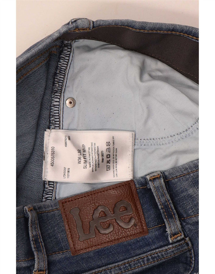 Lee Mens Extreme Motion Slim Jeans W36 L32 Blå Bomuld