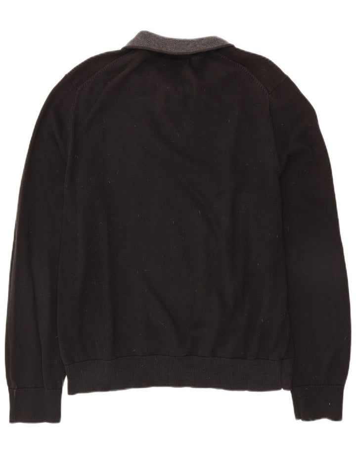 NAUTICA trøje med lynlås til mænd Stor sort bomuld