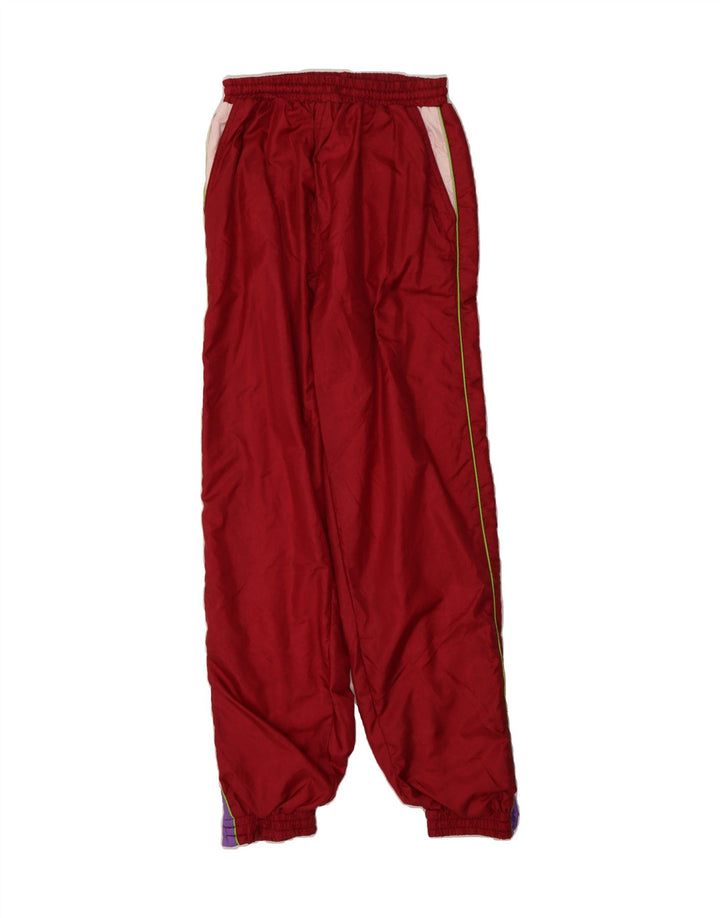 VINTAGE Mens Tracksuit Trousers Joggers Small  Red Polyester Vintage Vintage and Second-Hand Vintage from Messina Hembry 