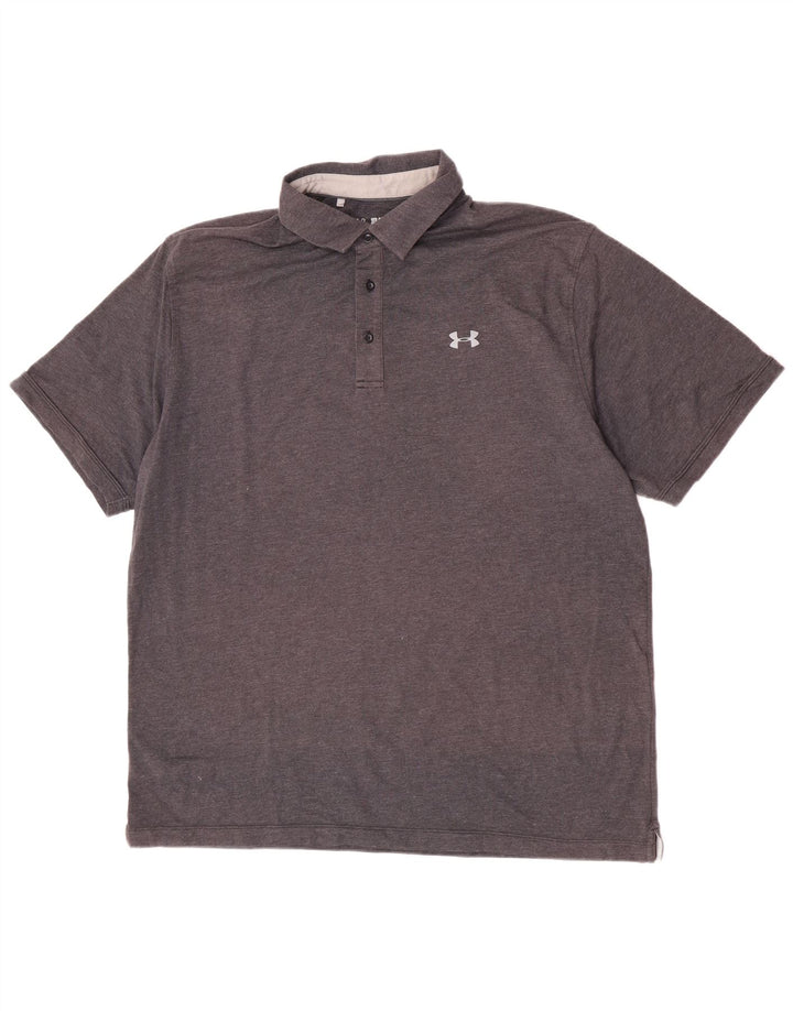 Under Armour Herre Heat Gear Polo Shirt 2XL Grå