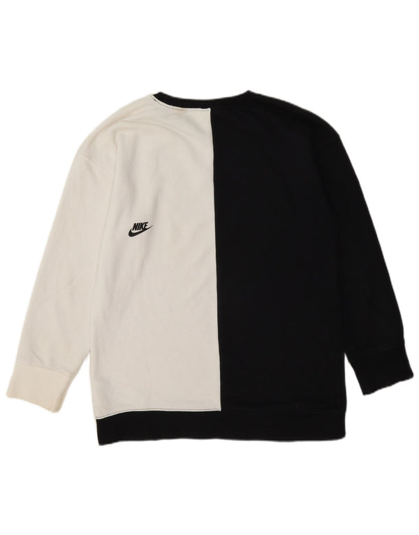 Nike Girls Graphic Sweatshirt Jumper 12-13 år Stor sort farveblok