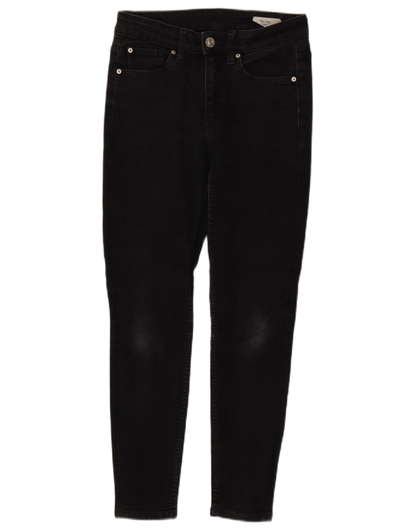 Marks & Spencer Womens The Ivy Skinny Jeans UK 8 Small W26 L26 Black Bomuld