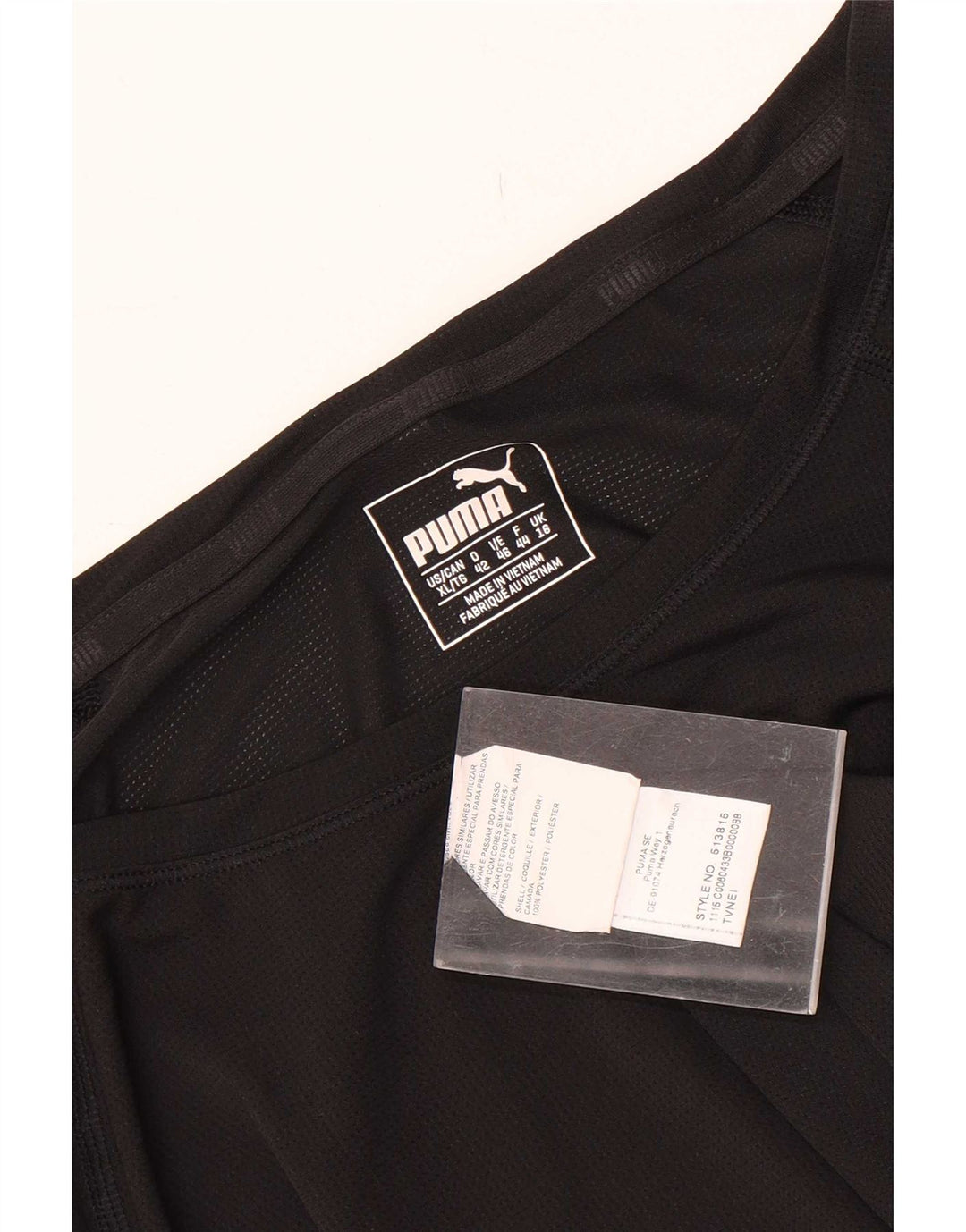 Puma Dame Top Langærmet UK 16 Stor Sort Polyester