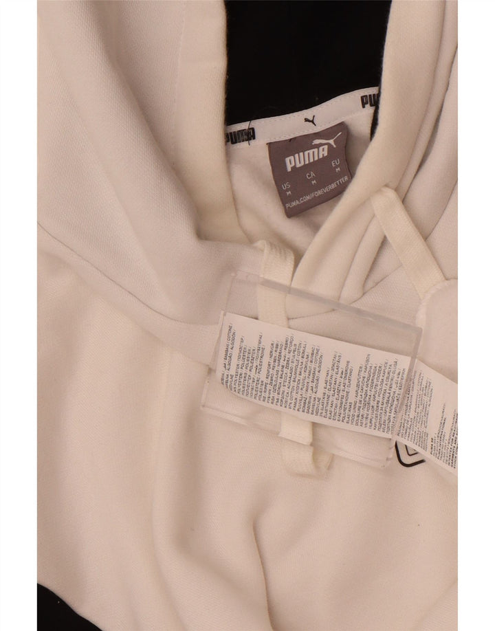 Puma Herre hættetrøje Jumper Medium White Colourblock Bomuld