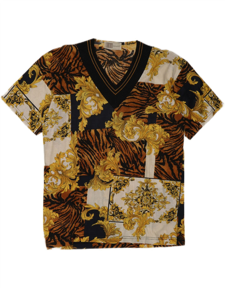 VINTAGE Womens Blouse Top UK 16 Large Multicoloured Animal Print Vintage Vintage and Second-Hand Vintage from Messina Hembry 