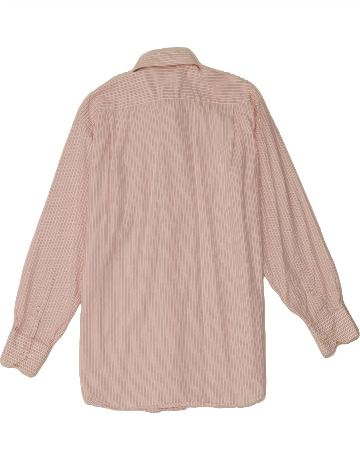 TOMMY BAHAMA Mens Shirt Size 15 1/2 Medium Pink Pinstripe Cotton Vintage Tommy Bahama and Second-Hand Tommy Bahama from Messina Hembry 